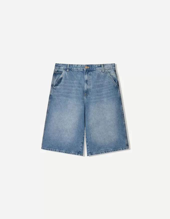 Bermudashorts för skejtare i jeans Bermudashorts för skejtare i jeans