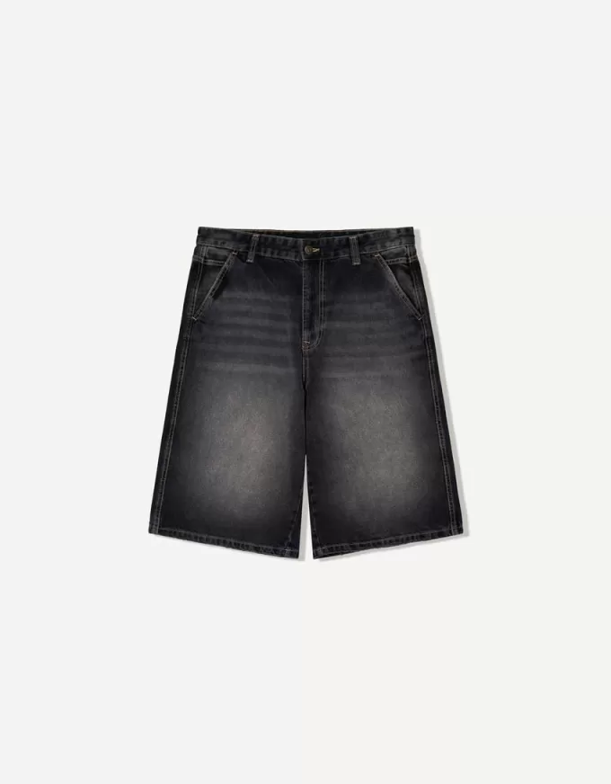 Bermudashorts för skejtare i jeans Bermudashorts för skejtare i jeans