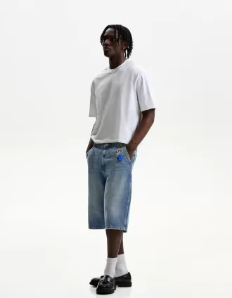 Bermudashorts för skejtare i jeans