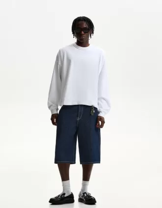 Bermudashorts för skejtare i jeans