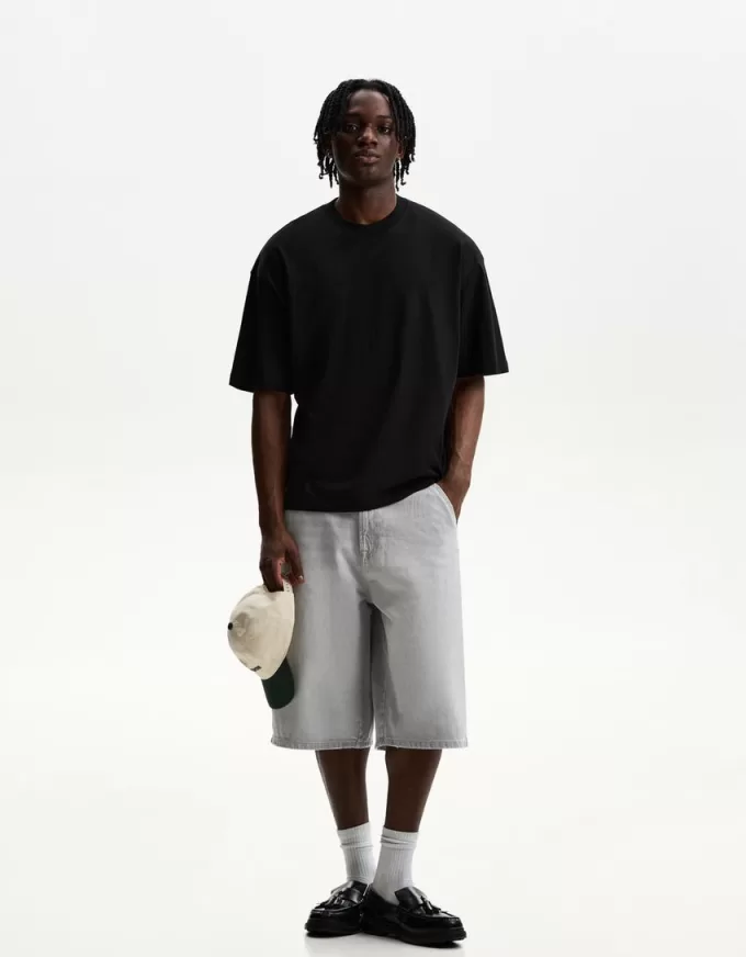 Bermudashorts för skejtare i jeans Bermudashorts för skejtare i jeans