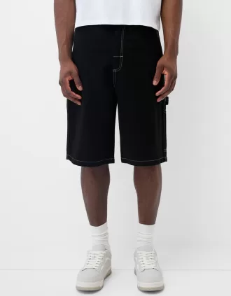 Bermudashorts för snickare med vida ben