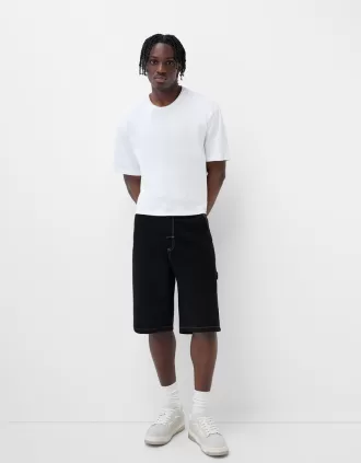 Bermudashorts för snickare med vida ben