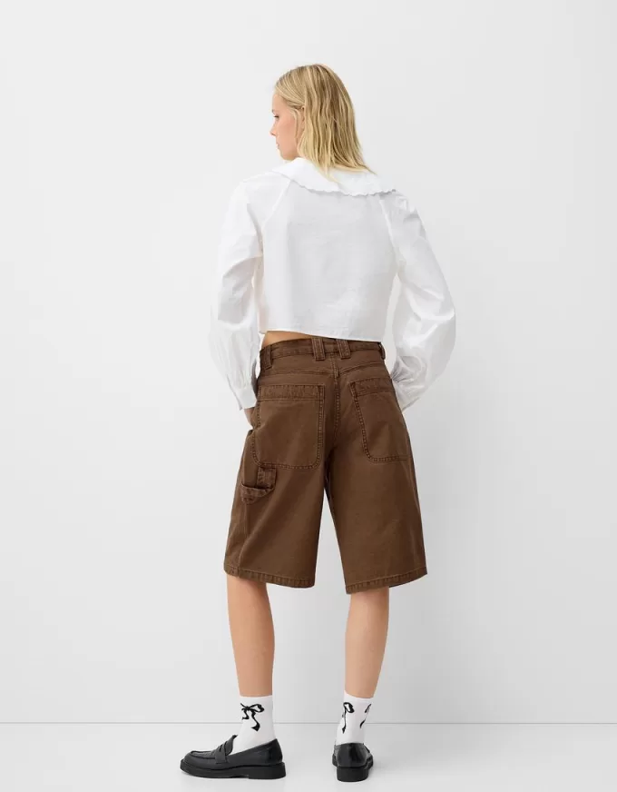 Bermudashorts från bomullssnickare Bermudashorts från bomullssnickare