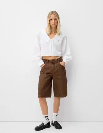 Bermudashorts från bomullssnickare