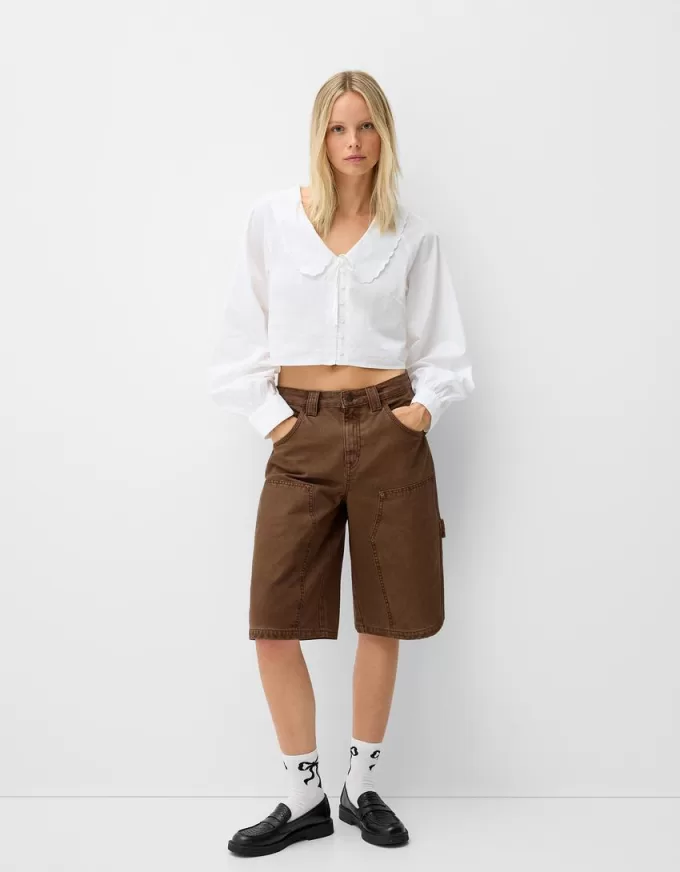 Bermudashorts från bomullssnickare Bermudashorts från bomullssnickare