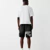 Bermudashorts i denim med tryck Bermudashorts i denim med tryck