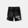 Bermudashorts i denim med tryck Bermudashorts i denim med tryck