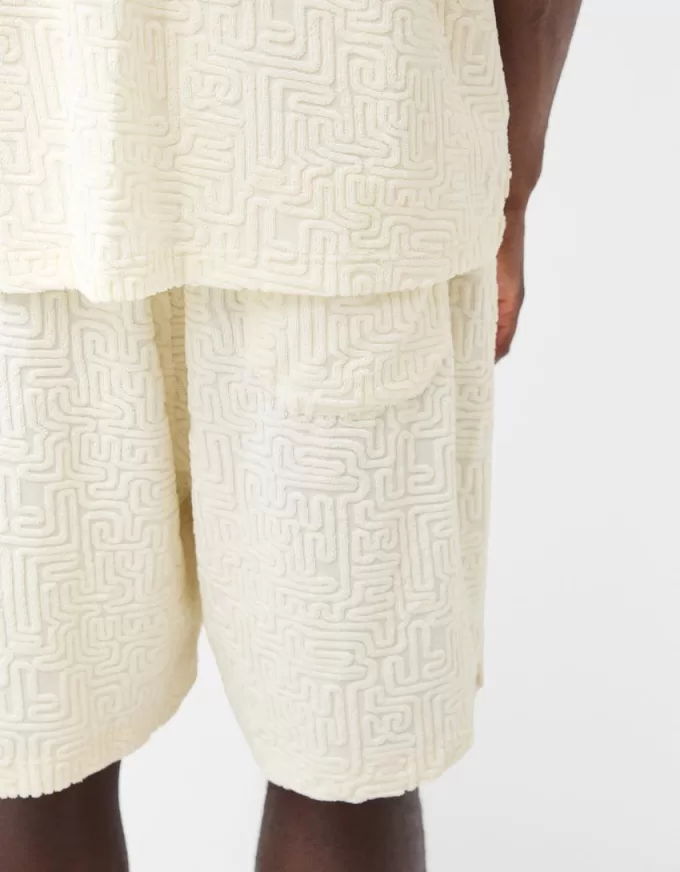 Bermudashorts i jacquardfrotté Bermudashorts i jacquardfrotté