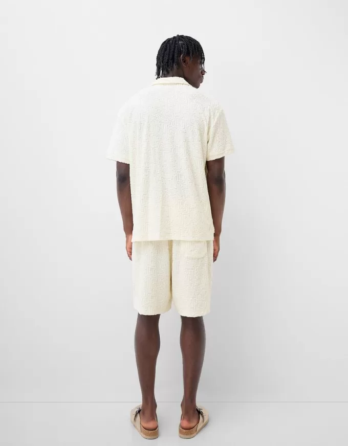 Bermudashorts i jacquardfrotté Bermudashorts i jacquardfrotté
