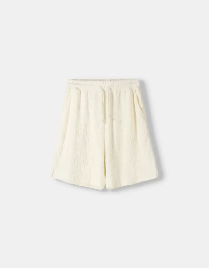 Bermudashorts i jacquardfrotté Bermudashorts i jacquardfrotté