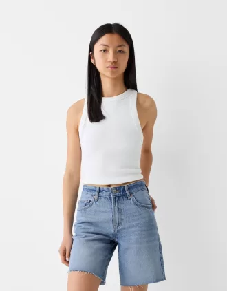 Bermudashorts i jeans