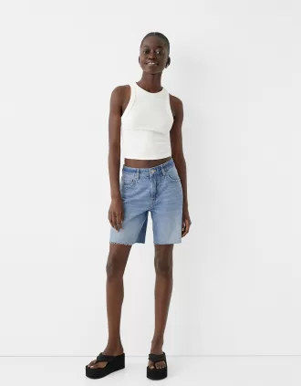Bermudashorts i jeans