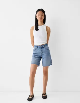 Bermudashorts i jeans