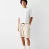 Bermudashorts i plysch cargo Bermudashorts i plysch cargo
