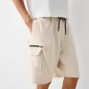 Bermudashorts i plysch cargo Bermudashorts i plysch cargo