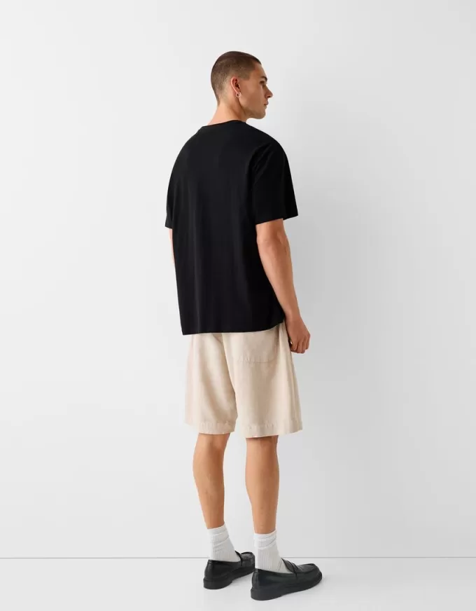 Bermudashorts med vida ben Bermudashorts med vida ben