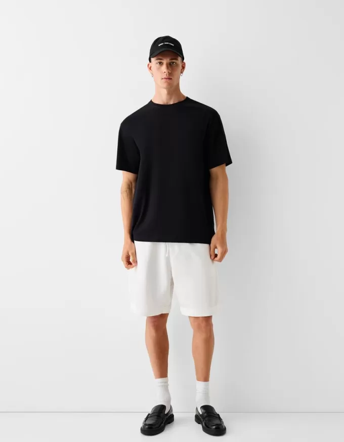 Bermudashorts med vida ben Bermudashorts med vida ben