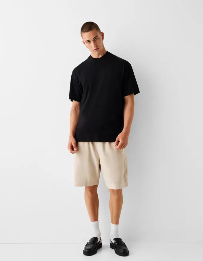 Bermudashorts med vida ben Bermudashorts med vida ben