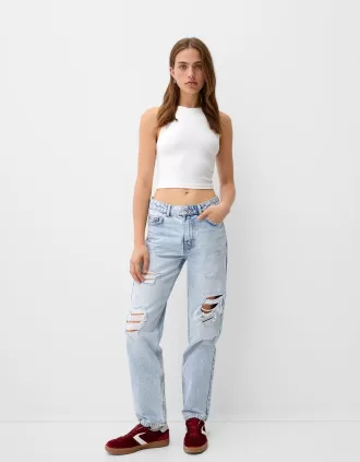 Beskurna jeans