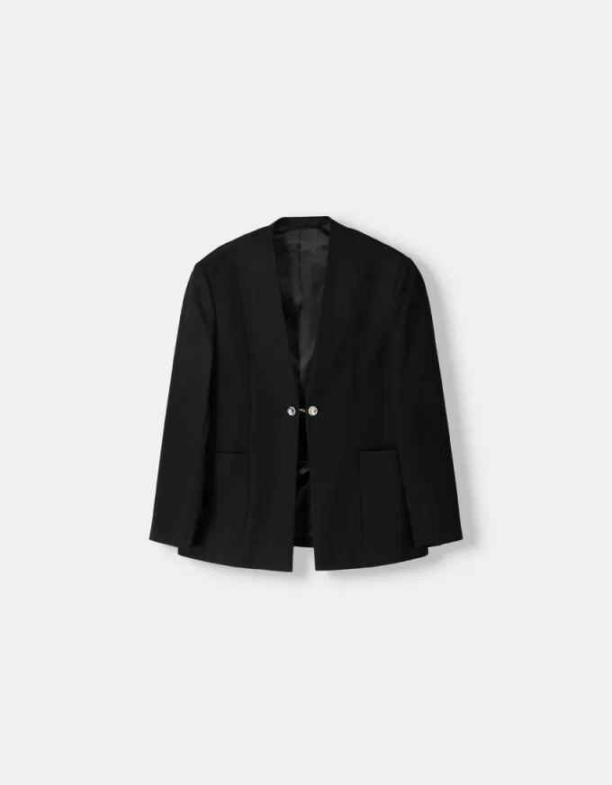 Blazer med knappdetaljer Blazer med knappdetaljer