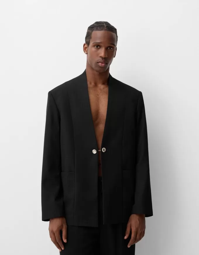 Blazer med knappdetaljer Blazer med knappdetaljer