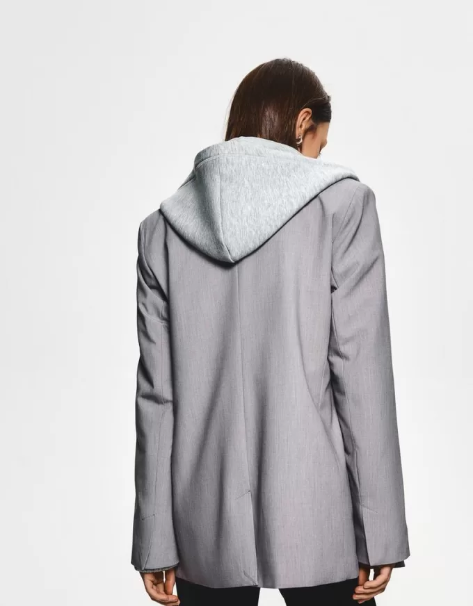 Blazer med knäppning