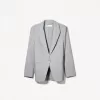 Blazer med knäppning