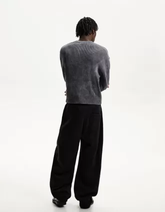 Blekt boxy-fit tröja