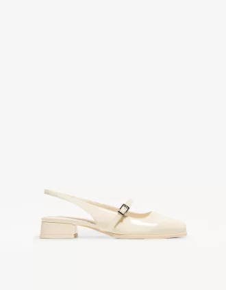 Blockhäl slingback Mary Janes