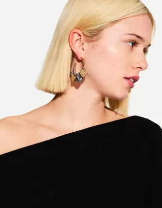 Boho hoop örhängen