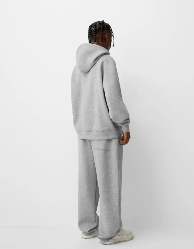 Boxy-fit hoodie med dragkedja Boxy-fit hoodie med dragkedja