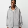 Boxy-fit hoodie med dragkedja Boxy-fit hoodie med dragkedja
