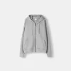 Boxy-fit hoodie med dragkedja Boxy-fit hoodie med dragkedja