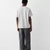 Boxy passform kortärmad interlock T-shirt