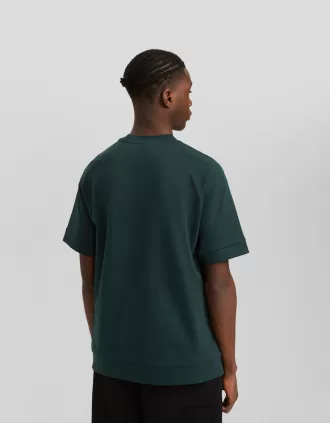 Boxy passform kortärmad interlock T-shirt