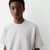 Boxy passform kortärmad interlock T-shirt