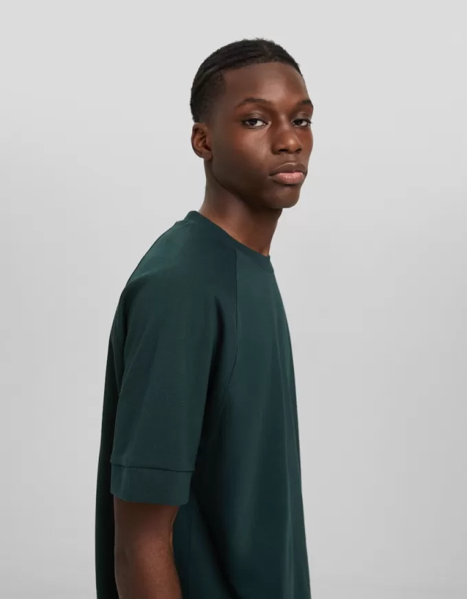Boxy passform kortärmad interlock T-shirt Boxy passform kortärmad interlock T-shirt