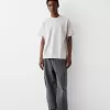 Boxy passform kortärmad interlock T-shirt