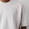 Boxy passform kortärmad interlock T-shirt