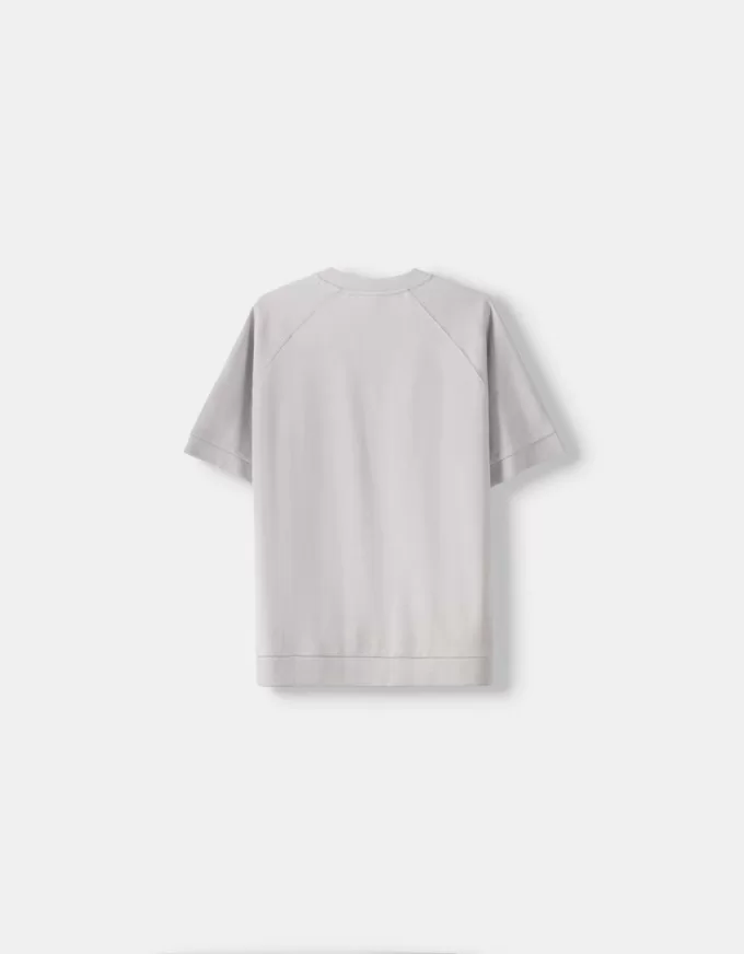 Boxy passform kortärmad interlock T-shirt