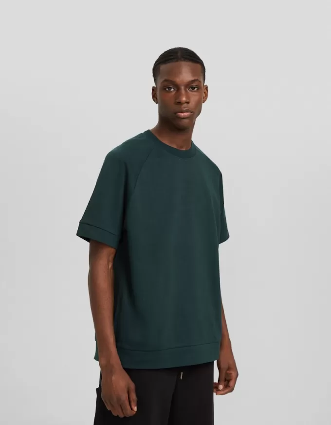 Boxy passform kortärmad interlock T-shirt Boxy passform kortärmad interlock T-shirt