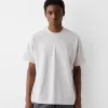 Boxy passform kortärmad interlock T-shirt