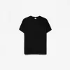 Broderad kortärmad upprullbar T-shirt