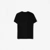 Broderad kortärmad upprullbar T-shirt