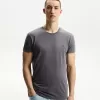 Broderad kortärmad upprullbar T-shirt Broderad kortärmad upprullbar T-shirt