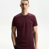 Broderad kortärmad upprullbar T-shirt Broderad kortärmad upprullbar T-shirt