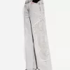 Broderade baggy jeans