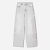 Broderade baggy jeans