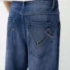 Broderade baggy jeans Broderade baggy jeans